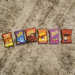 Snack-Themed Shoe Charms Set